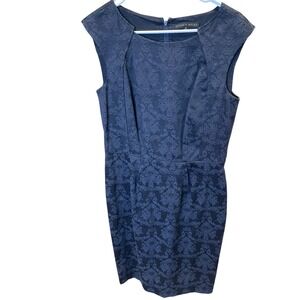 Antonio Melani Women's Size 8 Blue Floral Jacquard Sleeveless‎ Dress